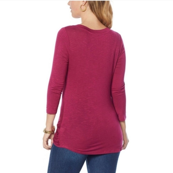 Skinnygirl Hannah 3/4 Sleeve Blouse - Picture 2 of 5